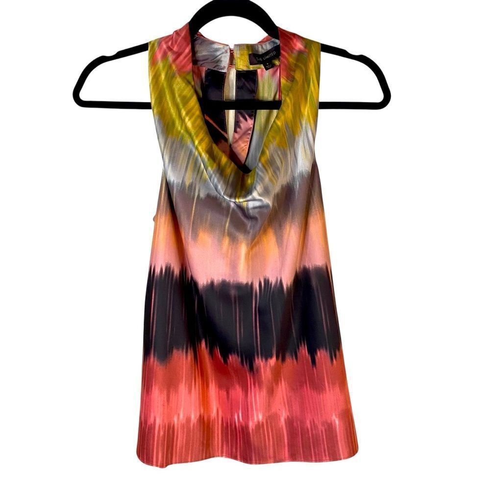 The Limited Silky Cowl Neck Sleeveless Blouse Sz S